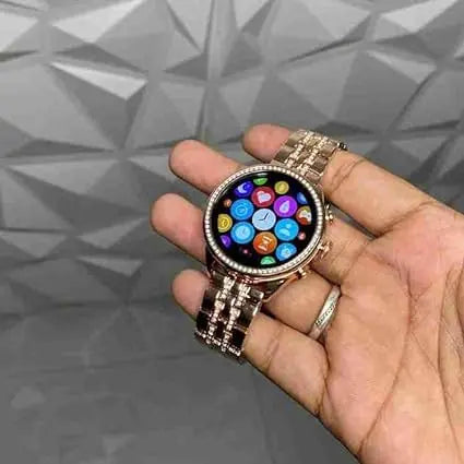 SQUL Gen 9 Diamond Strap HD Display Smartwatch, Rose Gold Strap Design for Both Men and Women. Enjoy The Convenience of Dual Straps - Squl Tech