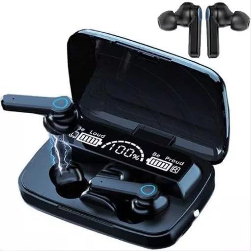 GKA M19 Wireless Earbuds Earphone Touch Headset Digital LED Display Headphone Microphone & Flashlight Deep Bass Immersive Stereo Sound Quality - Squl Tech