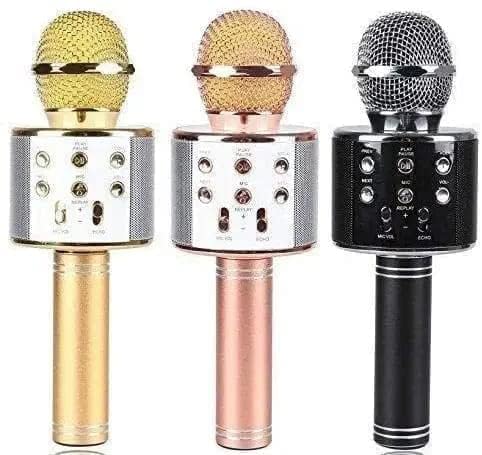 SQUL Wireless Mic Advance Handheld Wireless Singing Mike Multi-Function Bluetooth Karaoke Mic with Microphone Speaker for All Smart Phone - Squl Tech