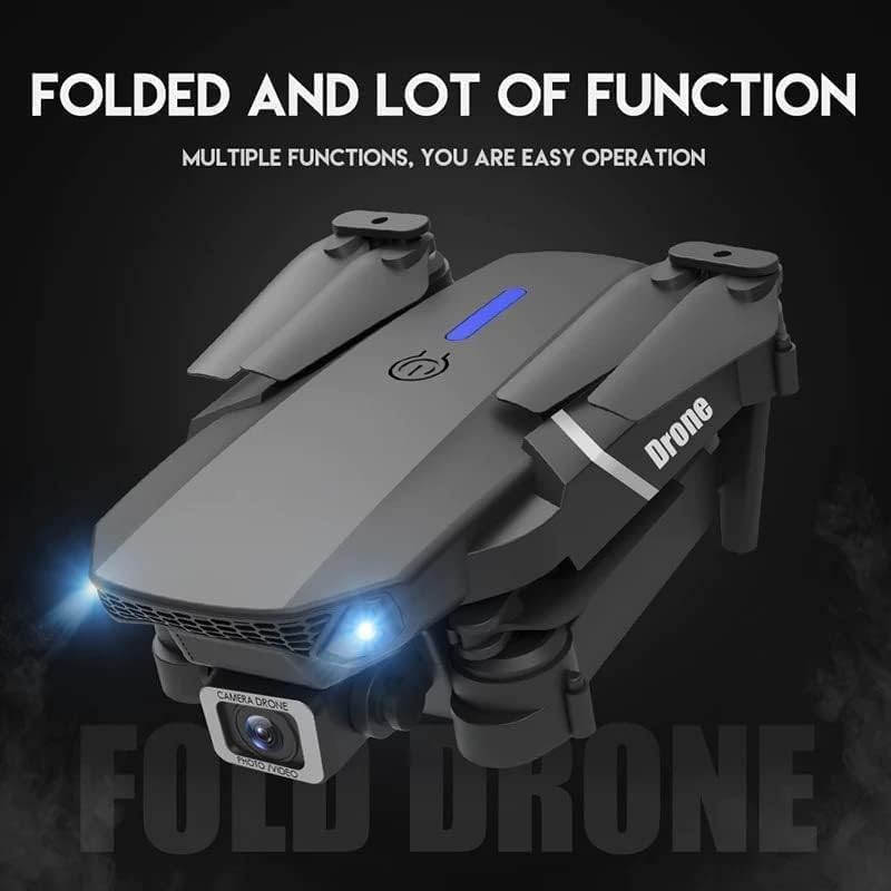 SQUL E88 Foldable 4K Mini Drone With WIFI Wide Angle HD Dual Camera - SQUL