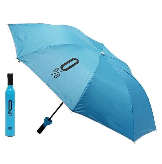 FUTRONICS Folding Portable Umbrella with Bottle Cover for UV Protection & Rain Umbrella Mini TravelSqul Tech