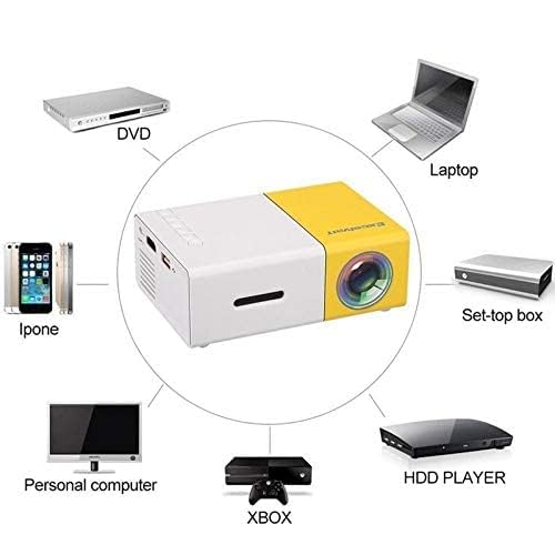 SQUL Mini Projector for Home 4K 1080P Home Theater Outdoor Movie Video Mini Projector with USB Interfaces and Remote Control - Squl Tech 