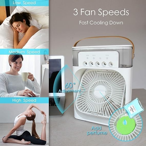 SQUL Mini-cooler-for room-cooling-mini-cooler-ac-portable-air-conditioners-for Home-Office-Artic-Cooler-3-In-1-Conditioner-Humidifier-Purifier - Squl Tech 