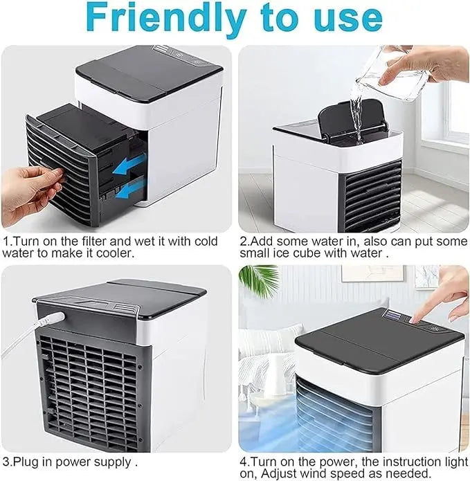 SQUL Mini-cooler-for room-cooling-mini-cooler-ac-portable-air-conditioners-for Home-Office-Artic-Cooler-3-In-1-Conditioner-Humidifier-Purifier - Squl Tech 
