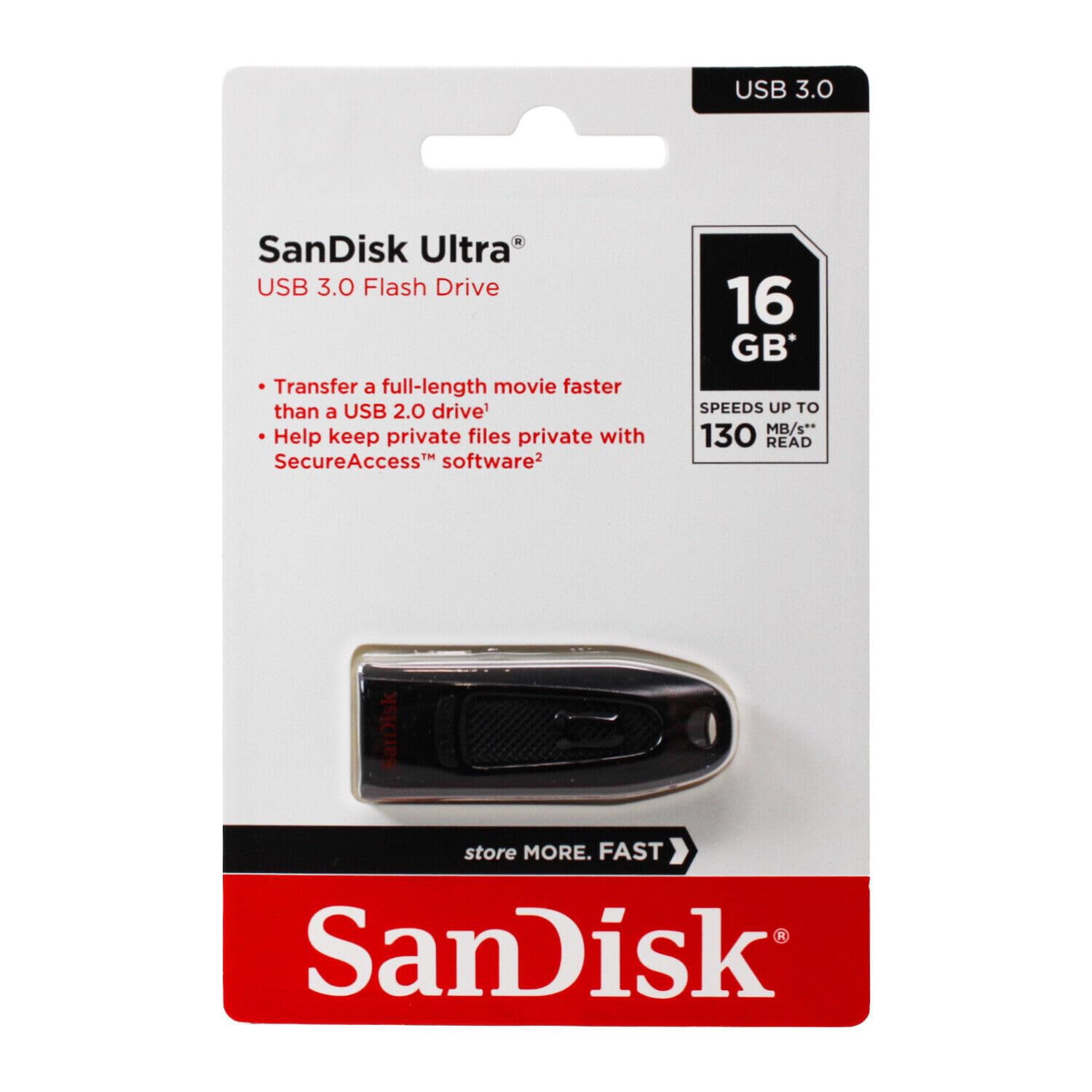 SanDisk Ultra 64 GB USB 3.0 Pen Drive (SDCZ48-064G-135/SDCZ48-064G-UAM46, Black) - Squl Tech 