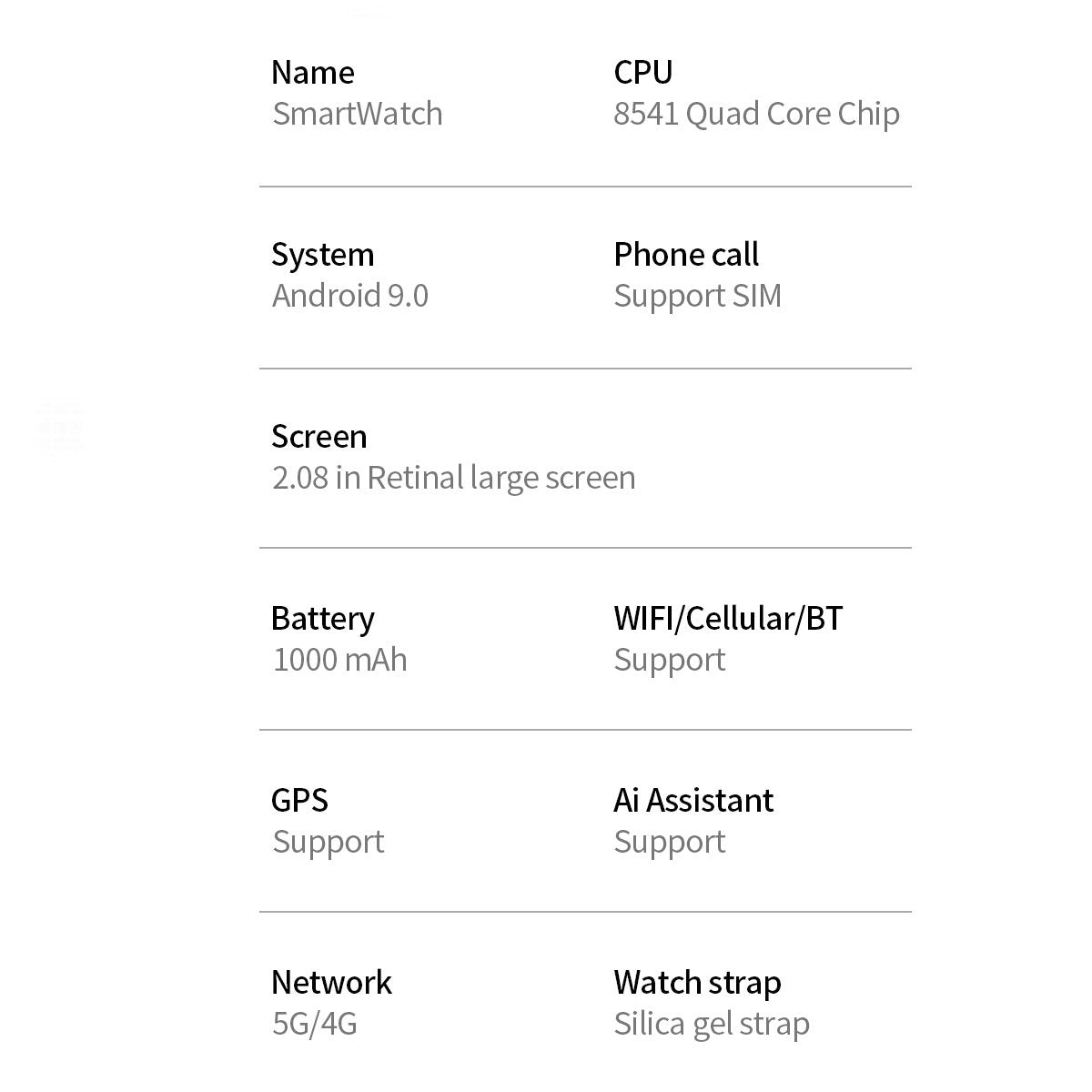 S8 Ultra Android Smart Watch 4G Sim Card